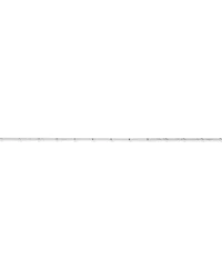 19cm (7.5") 1.5mm Width Fine Ball Station Chain Bracelet in Sterling Silver