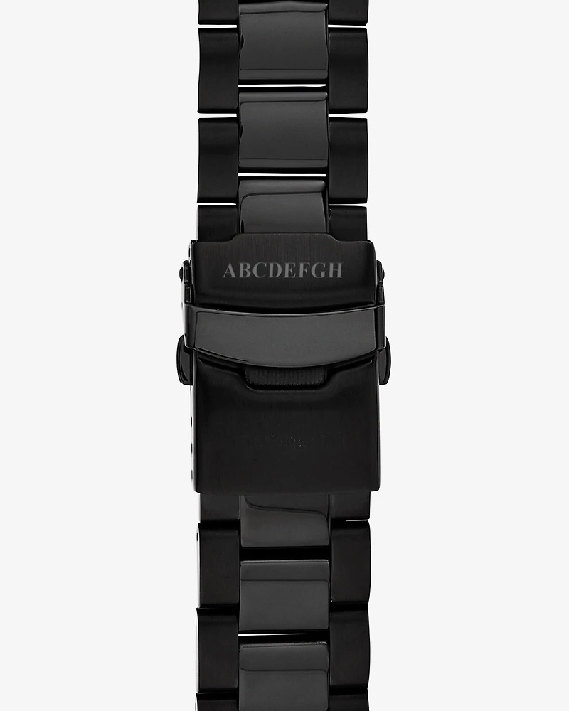 Men's Chronograph Watch in Black Tone Stainless Steel