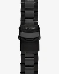 Men's Chronograph Watch in Black Tone Stainless Steel
