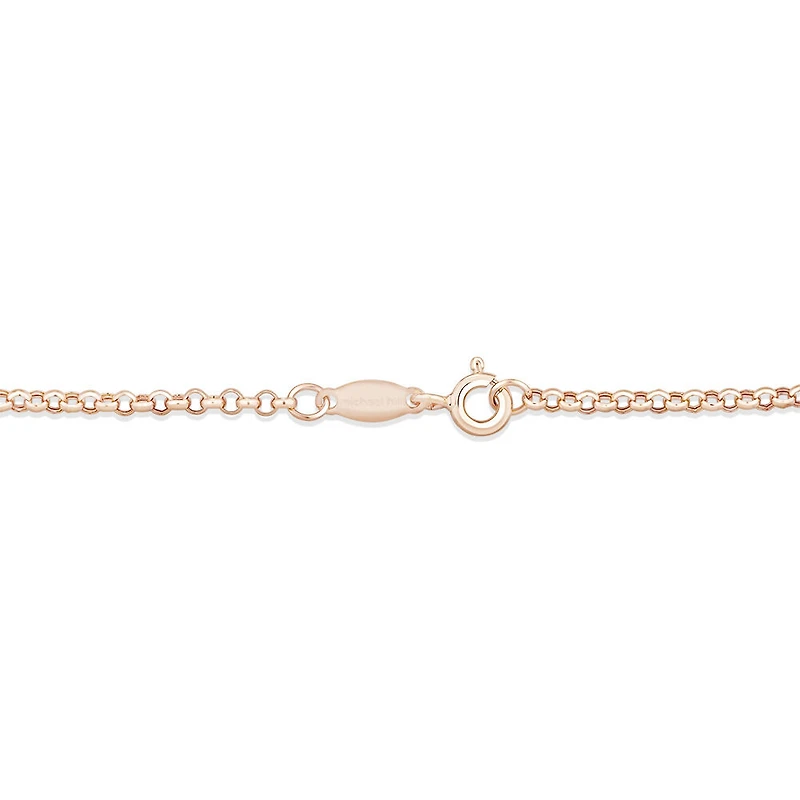 17cm (7") 2mm-2.5mm Width Hollow Belcher Bracelet in 10kt Yellow Gold