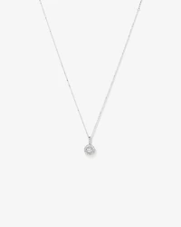 1.50 Carat TW Diamond Halo Everlight Pendant in 10kt White Gold
