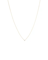 Mini Diamond Solitaire Necklace in 10kt White Gold