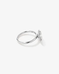 Bague De Fiançailles Halo En Diamant De Laboratoire Taille Émeraude De 1,46 Carat Poids Total En Or Jaune Et Blanc 14 Carats