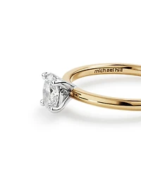 Solitaire Engagement Ring with 0.50 Carat TW of Diamonds in 18kt White Gold
