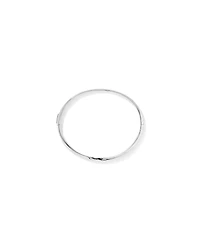62mm Polished Oval Twist Bangle in Sterling Silver