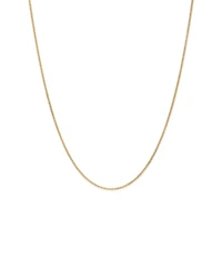 45cm (17") 2.1mm Width Solid Diamond Cut Curb Chain in 10kt Yellow Gold