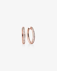 Huggie Earrings with 0.50 Carat TW of Diamonds in 10kt Rose Gold