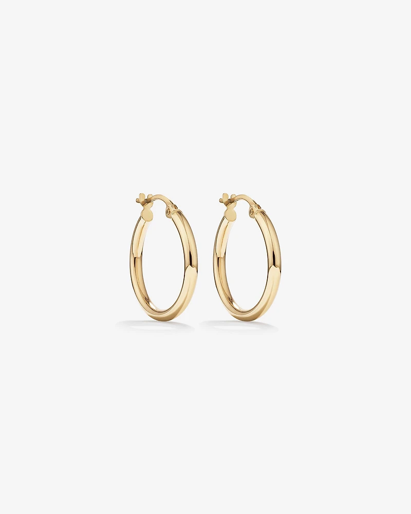 18mm Hoop Earrings in 10kt Yellow Gold
