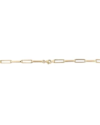 45cm (18”) 4.5mm Width Hollow Rectangular Link Chain in 10kt Yellow Gold
