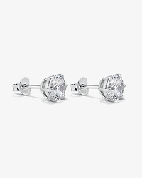 7.3mm Round Brilliant Cubic Zirconia Stud Earrings in Sterling Silver