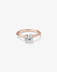 Carat TW Round Brilliant Laboratory-Grown Diamond Solitaire Engagement Ring in 14kt Gold