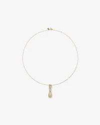 0.17 Carat TW Diamond Knot Pendant in 10kt Yellow Gold