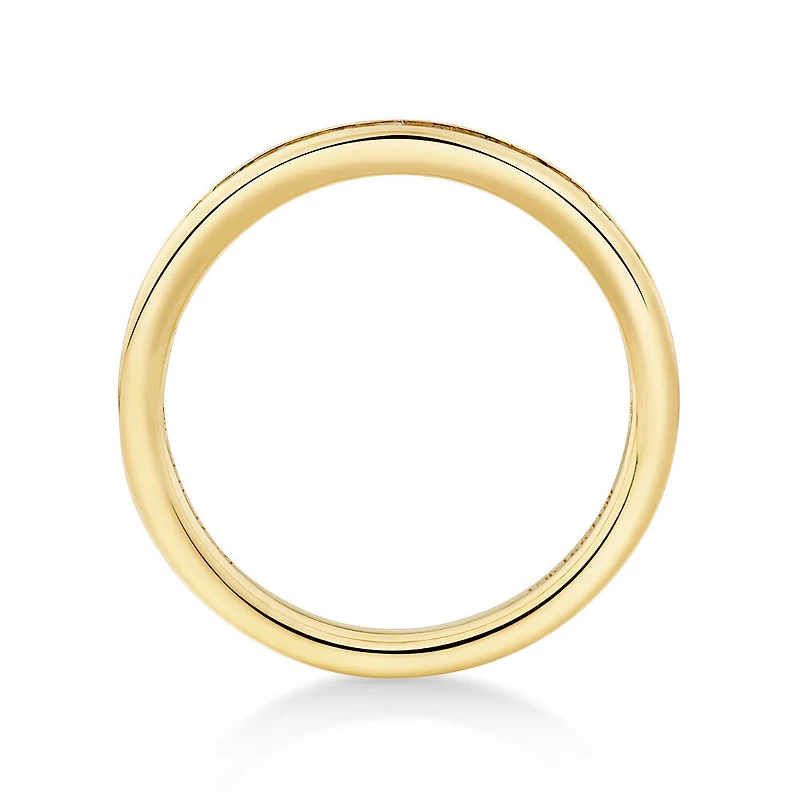 Wedding Band with 0.34 Carat TW of Diamonds in 14kt Yellow Gold