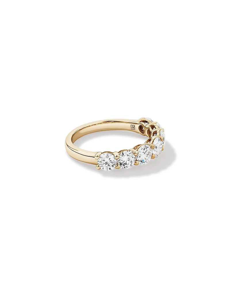 2.00 Carat TW Round Brilliant Laboratory-Grown Diamond Wedding Ring in 14kt White Gold