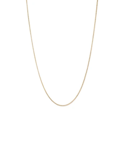 50cm (20") 1.96mm Width Semi Solid Curb Chain in 10kt Yellow Gold
