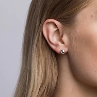 8mm Ball Stud Earrings in Sterling Silver