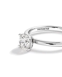 Carat TW Round Brilliant Diamond Solitaire Engagement Ring in 14kt White Gold