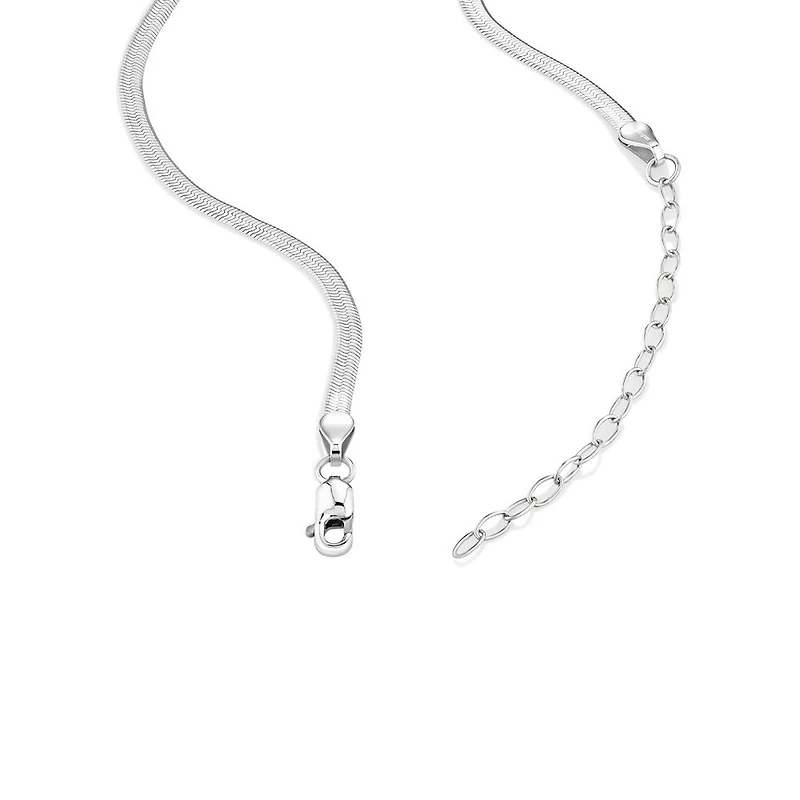 45cm (18”) 2mm-2.5mm Width Herringbone Chain in 10kt Yellow Gold