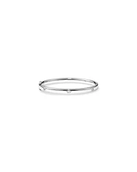 0.45 Carat TW Laboratory-Grown Oval Diamond Bangle in Sterling Silver