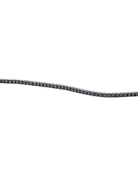 4.45 Carat TW Black Diamond Tennis Men's Bracelet in Sterling Silver