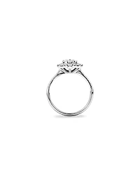 Halo Engagement Ring with .93TW of Diamonds in 14k White Gold