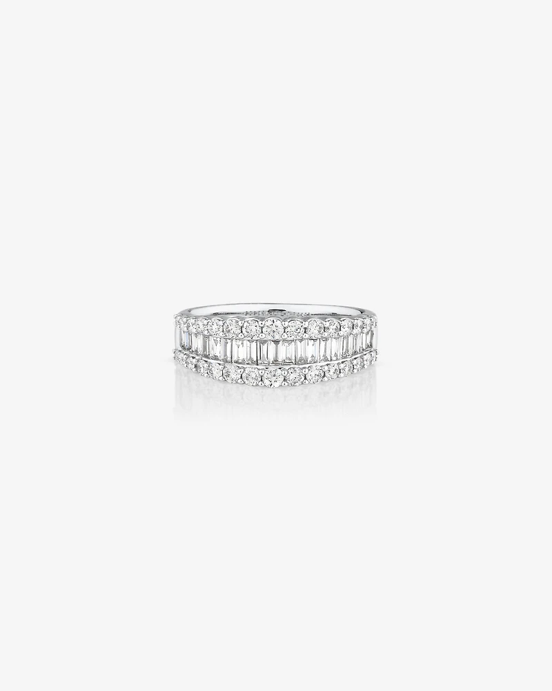 Ring with 1 Carat TW of Diamonds in 14kt White Gold
