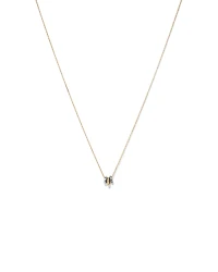 Trio Pendant with .09 Carat TW Diamonds in Sterling Silver and 10kt Yellow gold