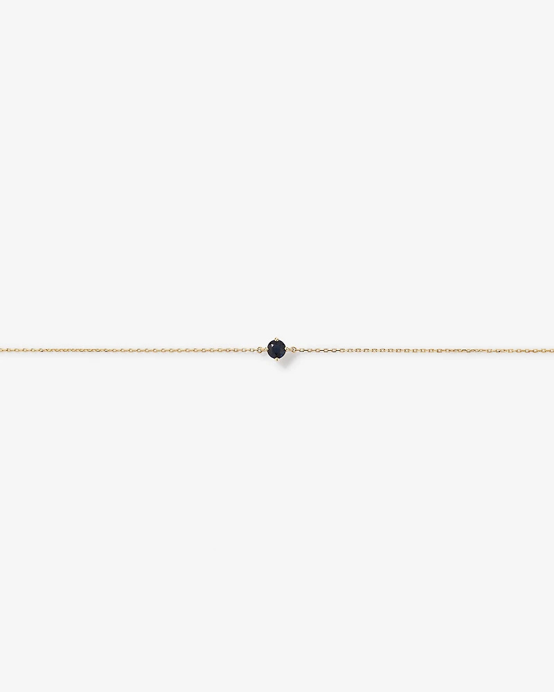 Bracelet with Sapphire in 10kt Yellow Gold