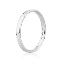 2mm Lite Half Round Wedding Band in 10kt Yellow Gold