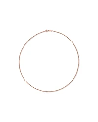 50cm (20") Hollow Belcher Chain in 10kt Rose Gold