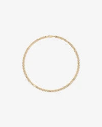 55cm (22") 6.8mm Width Semi Solid Diamond Cut Curb Chain in 10kt Yellow Gold