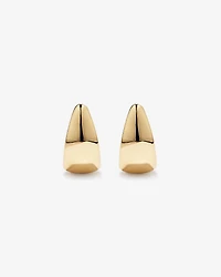 Half Hoop Dome Stud Earrings in 10kt Yellow Gold