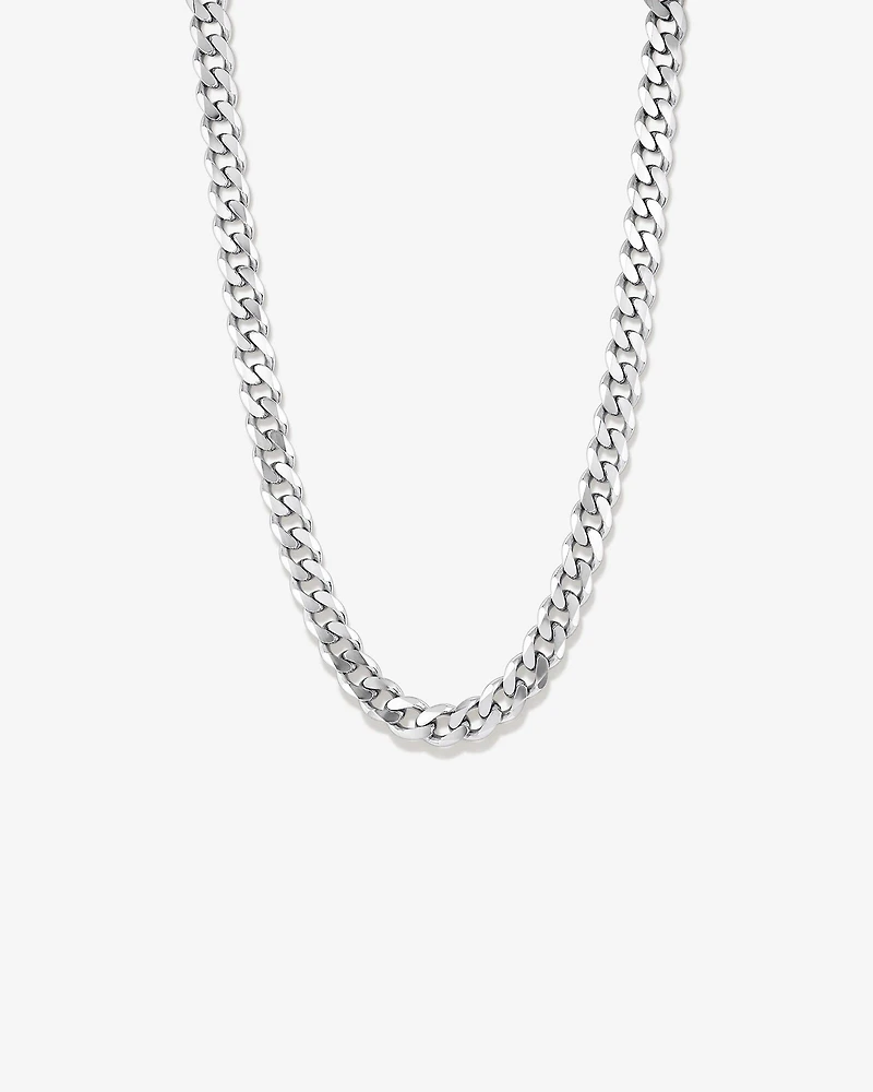 13mm Curb Chain in Sterling Silver