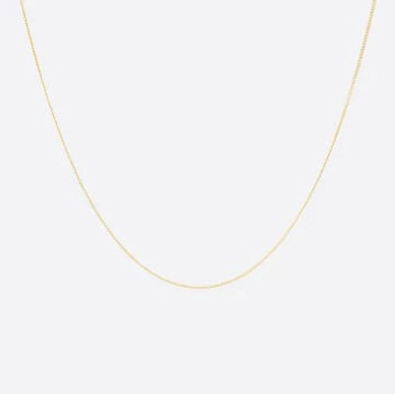 45cm (18") Curb Chain in 10kt Yellow Gold