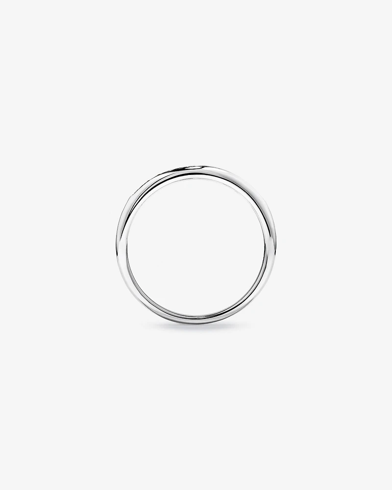 Wedding Band with 0.15 Carat TW of Diamonds in 10kt White Gold