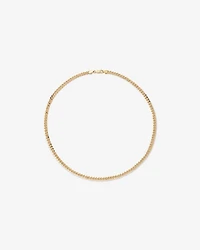 55cm (22") 5.1mm Width Solid Concave Bevelled Curb Chain in 10kt Yellow Gold