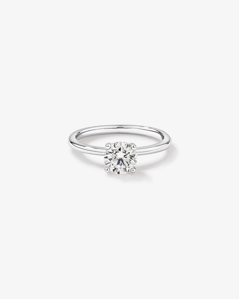 1.00 Carat TW Round Brilliant Canadian Diamond Solitaire in 18kt White Gold