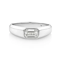 Solitaire Ring with 1.00TW  Laboratory-Grown Diamond in 14kt White Gold