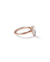 1.25 Carat TW Marquise Laboratory-Grown Diamond Solitaire Engagement Ring in 14kt White Gold