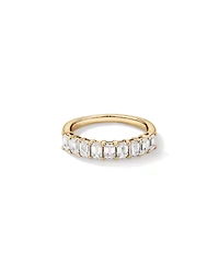 1.17 Carat TW Emerald Cut Laboratory-Grown Diamond Wedding Band in 14kt White Gold