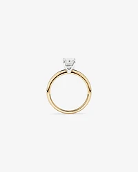 1.25 Carat TW Emerald Cut Laboratory-Grown Diamond Solitaire Engagement Ring In 14kt White Gold
