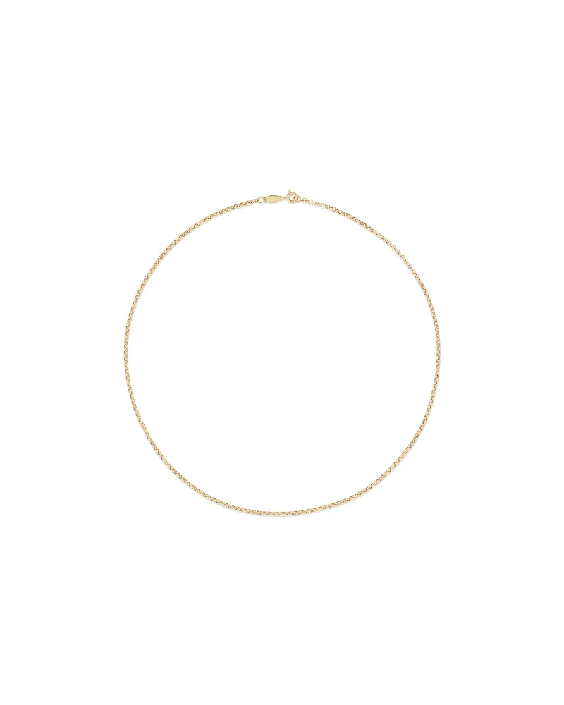 45cm (18") Hollow Belcher Chain in 10kt Yellow Gold