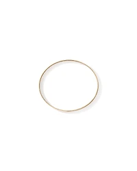 65mm (2.5") 7.7mm Width Solid Oval Bangle in 10kt Yellow Gold