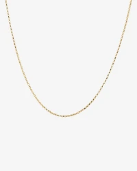 45cm (18") 1mm-1.5mm Width Diamond Cut Belcher Chain in 18kt Yellow Gold
