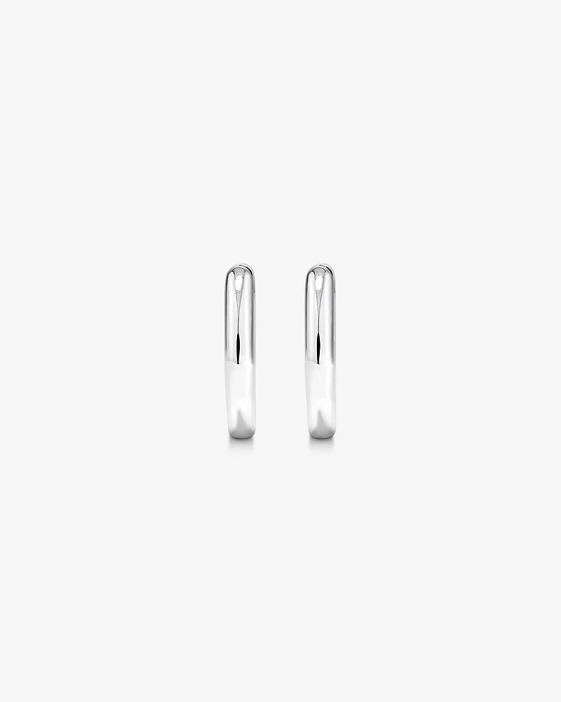 14mm Huggie Earrings in Sterling Silver