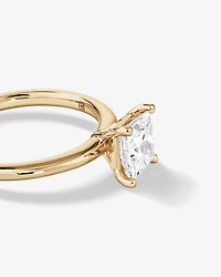 1.25 Carat TW Princess Cut Laboratory-Grown Diamond Solitaire Engagement Ring In 14kt White Gold
