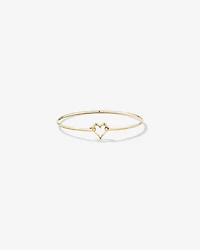 Open Heart Bangle in 10kt Yellow Gold
