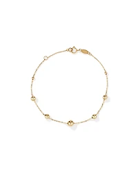 19cm (7.5") Bead Bracelet in 10kt Yellow Gold