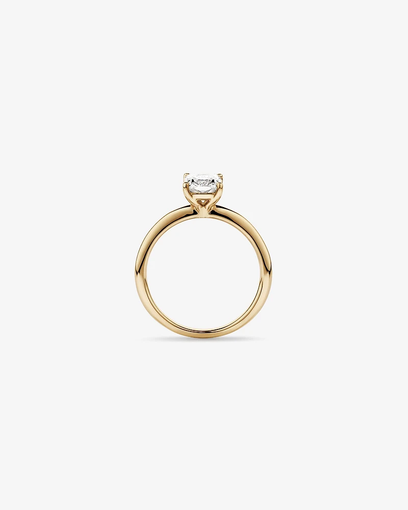 1.25 Carat TW Radiant Laboratory-Grown Diamond Solitaire Engagement Ring in 14kt White Gold