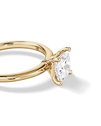 1.25 Carat TW Princess Cut Laboratory-Grown Diamond Solitaire Engagement Ring In 14kt White Gold
